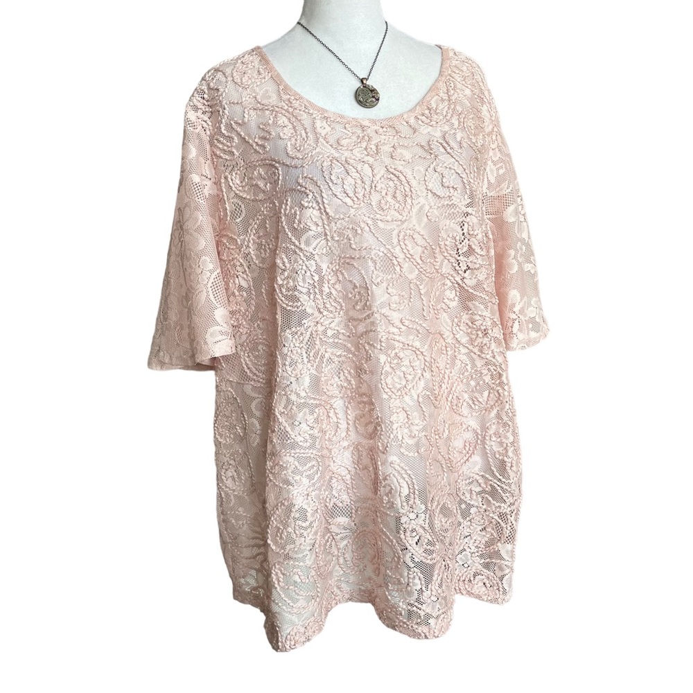 NWT Pale Pink Lace Worthington Woman size 3X